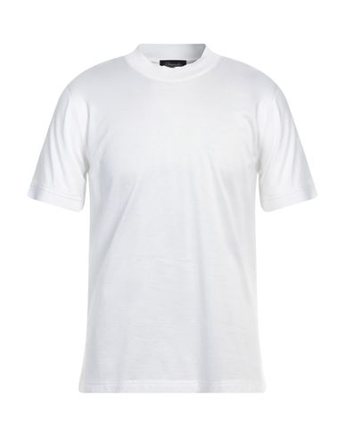 Drumohr Man T-shirt White Size 40 Cotton
