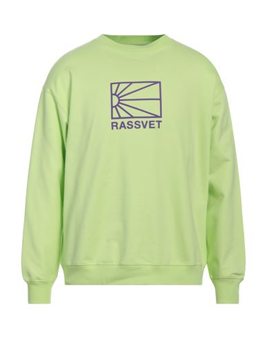Rassvet Man Sweatshirt Acid Green Size Xl Cotton