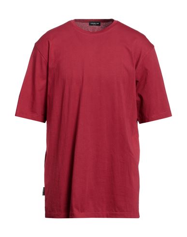Shop Luxury Lab Milano Man T-shirt Red Size L Cotton