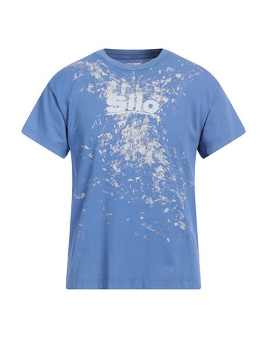 Erl Man T-shirt Pastel Blue Size M Cotton