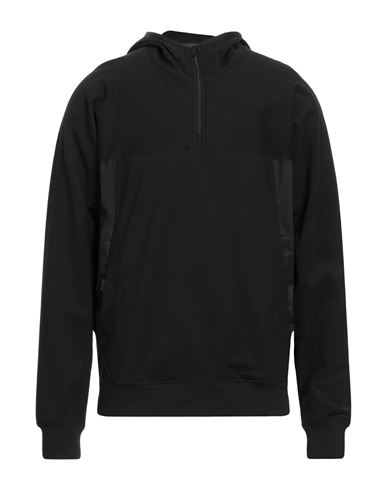 Y-3 Man Sweatshirt Black Size M Organic Cotton, Polyamide, Elastane, Recycled Polyester