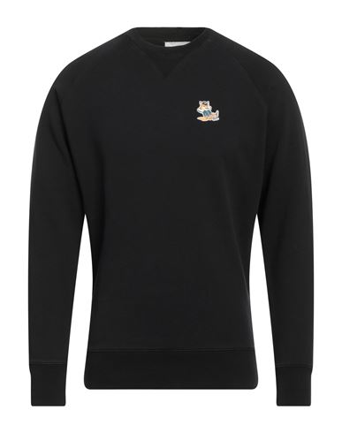 Maison Kitsuné Man Sweatshirt Black Size L Cotton
