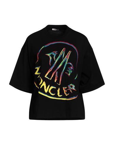 Shop Moncler Woman T-shirt Black Size Xxs Cotton