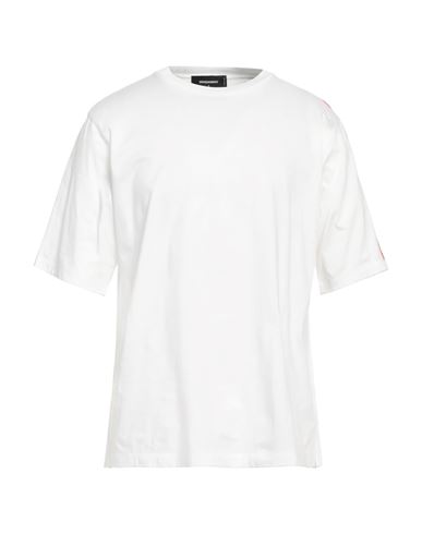 Dsquared2 Man T-shirt White Size Xxl Cotton