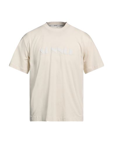 Sunnei Man T-shirt Beige Size L Cotton
