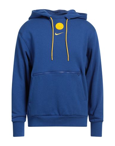 Nike Man Sweatshirt Blue Size M Cotton, Polyester, Elastane