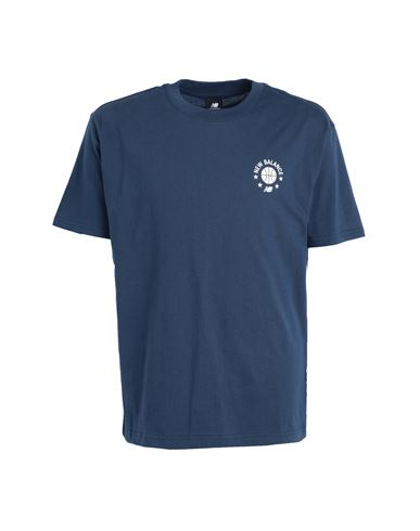 New Balance Hoops Essentials T-shirt Man T-shirt Navy Blue Size Xl Cotton