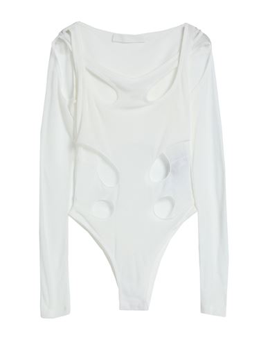 Dion Lee Woman Bodysuit Ivory Size 6 Cotton, Polyamide In White