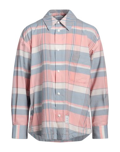 Thom Browne Man Shirt Pink Size 4 Wool