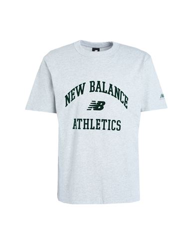 New Balance Athletics Varsity Graphic T-shirt Man T-shirt Light Grey Size Xl Cotton