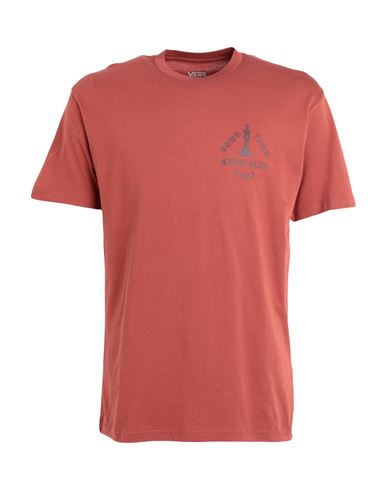 Vans Man T-shirt Rust Size Xl Cotton In Red