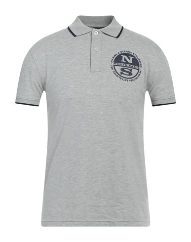 Shop North Sails Man Polo Shirt Light Grey Size Xxl Cotton, Polyester, Elastane