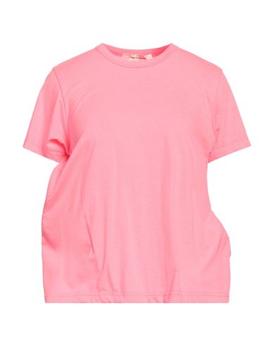 Shop Comme Des Garçons Woman T-shirt Fuchsia Size L Polyester, Polyurethane In Pink