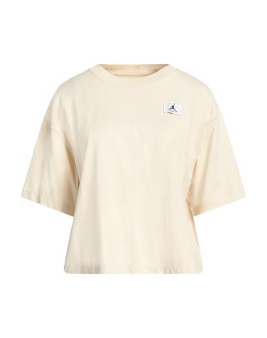 Jordan Woman T-shirt Beige Size Xl Cotton