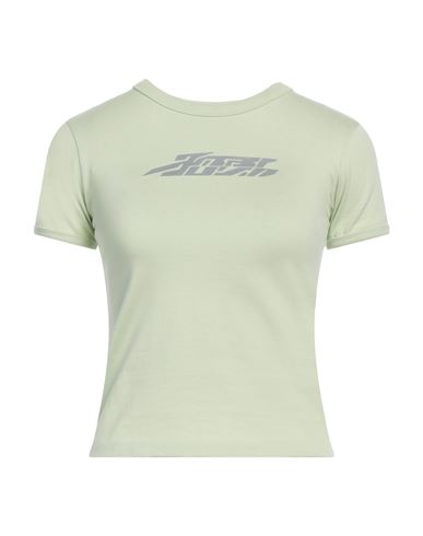 Ambush Woman T-shirt Sage Green Size S Cotton, Polyurethane