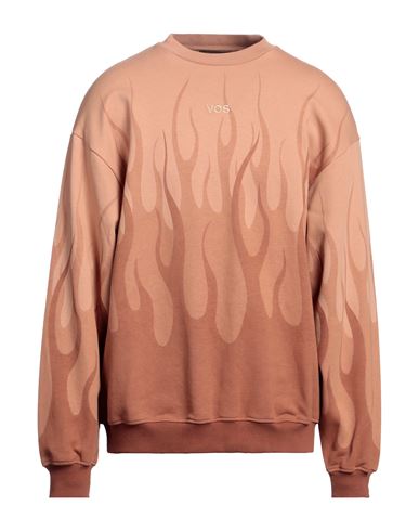 Vision Of Super Man Sweatshirt Light Brown Size M Cotton In Orange