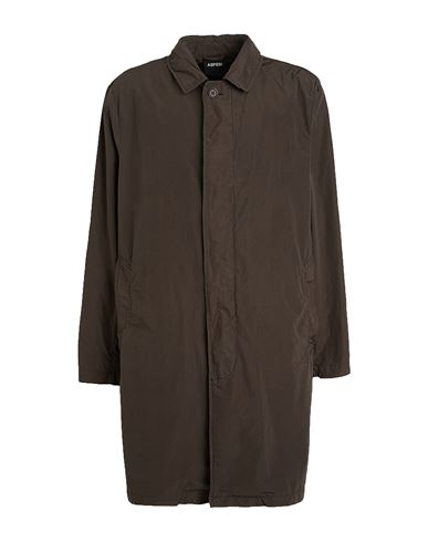 ASPESI ASPESI MAN OVERCOAT & TRENCH COAT DARK GREEN SIZE XXL POLYESTER, POLYAMIDE 