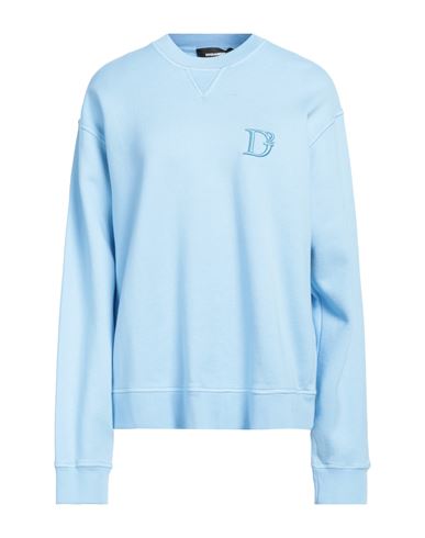 Dsquared2 Woman Sweatshirt Sky Blue Size M Cotton