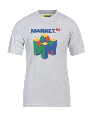 Market Man T-shirt Light Grey Size S Cotton