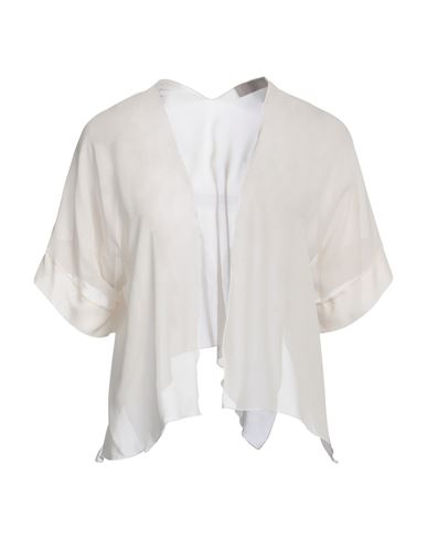 D-exterior D. Exterior Woman Shrug Ivory Size 4 Silk In White