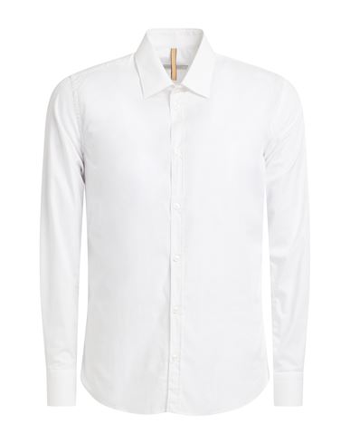 Roberto P  Luxury Roberto P Luxury Man Shirt White Size Xl Cotton, Elastane