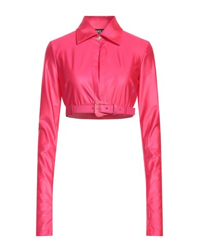 Versace Jeans Couture Woman Shirt Fuchsia Size 2 Polyamide, Elastane In Pink