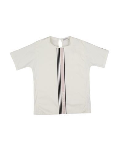 Shop Moncler Toddler Girl T-shirt Cream Size 6 Cotton, Polyamide In White