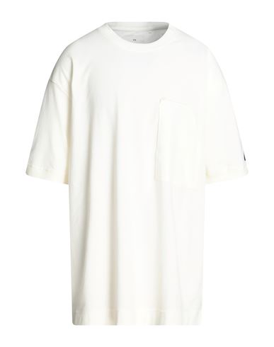 Shop Y-3 Man T-shirt Off White Size L Cotton