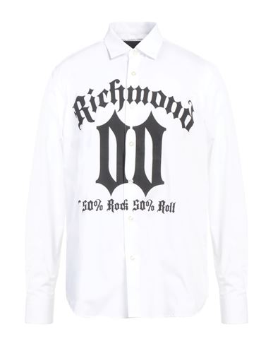 John Richmond Man Shirt White Size 44 Cotton