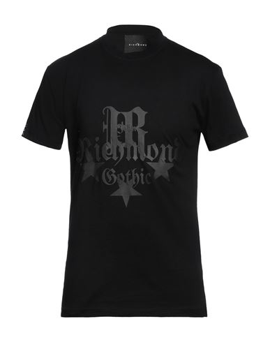 John Richmond Man T-shirt Black Size Xl Cotton