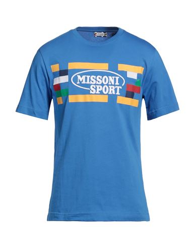 Missoni Man T-shirt Blue Size L Cotton