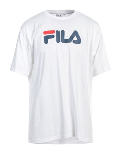 Fila Man T-shirt White Size Xxl Cotton