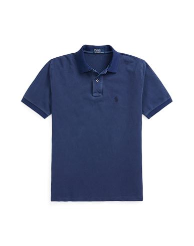 Polo Ralph Lauren Man Polo Shirt Blue Size Xxl Cotton