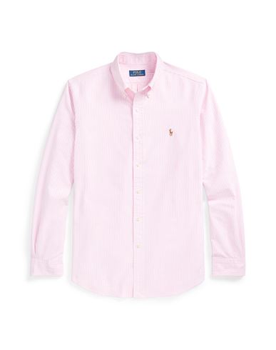 Shop Polo Ralph Lauren Man Shirt Pink Size L Cotton