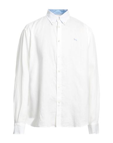 Harmont & Blaine Man Shirt White Size Xxl Linen