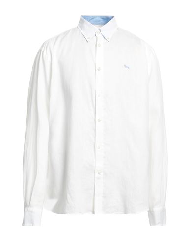 Harmont & Blaine Man Shirt White Size S Linen