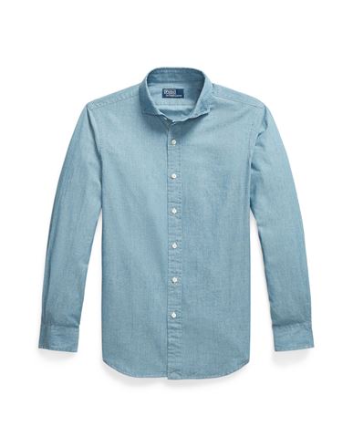 Polo Ralph Lauren Man Shirt Blue Size Xxl Cotton