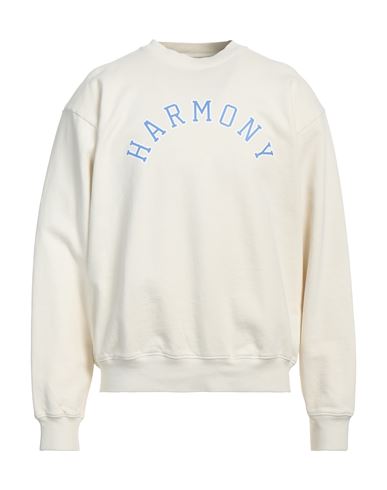 Harmony Paris Man Sweatshirt Off White Size L Cotton