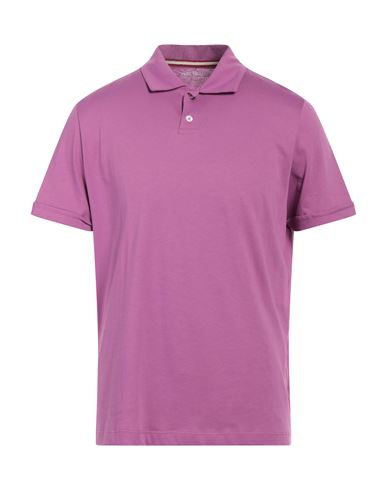Phil Petter Man Polo Shirt Purple Size Xxl Cotton