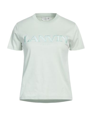 Lanvin Woman T-shirt Light Green Size S Cotton, Polyester, Elastane