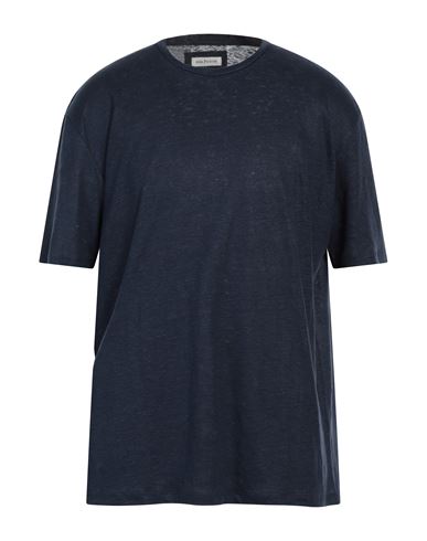 Phil Petter Man T-shirt Midnight Blue Size Xxl Linen