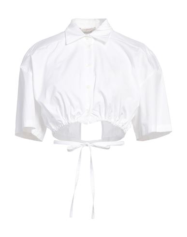 Shop Laneus Woman Shirt White Size 6 Cotton