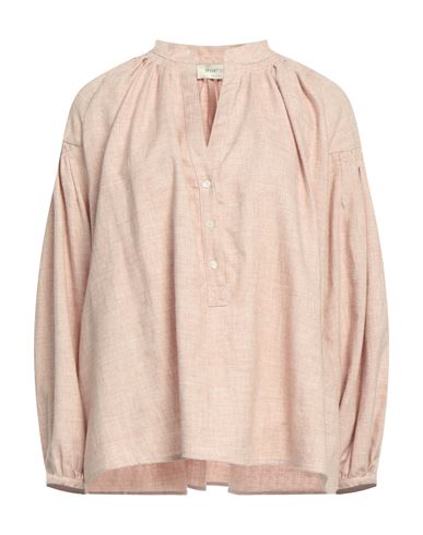 True Nyc Woman Top Pastel Pink Size M Cotton, Wool