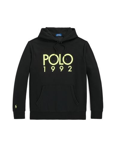 Polo Ralph Lauren Man Sweatshirt Black Size Xxl Recycled Polyester, Viscose