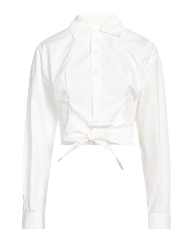 Ami Alexandre Mattiussi Woman Shirt White Size 8 Cotton