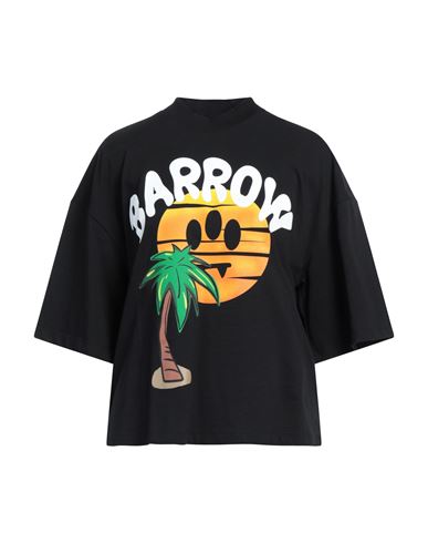 Shop Barrow Woman T-shirt Black Size L Cotton