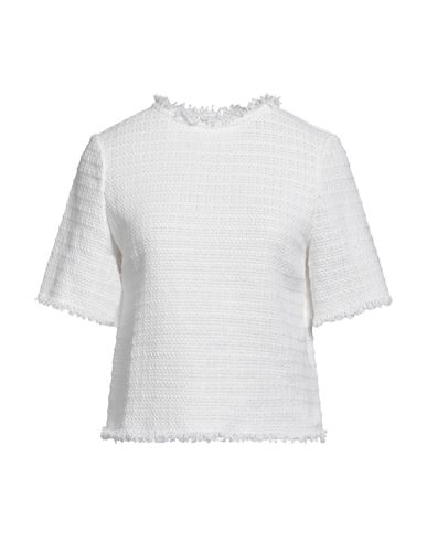 Rodebjer Woman Top White Size S Polyamide, Recycled Cotton, Polyester