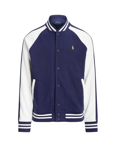 Polo Ralph Lauren Man Sweatshirt Navy Blue Size Xl Cotton, Polyester