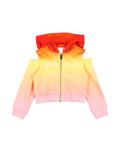 Shop Givenchy Toddler Girl Sweatshirt Orange Size 5 Cotton