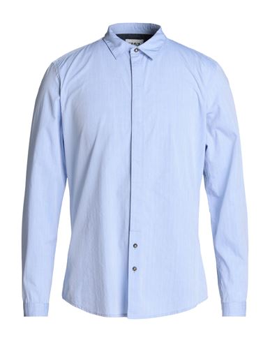 Shop Berna Man Shirt Light Blue Size Xl Cotton